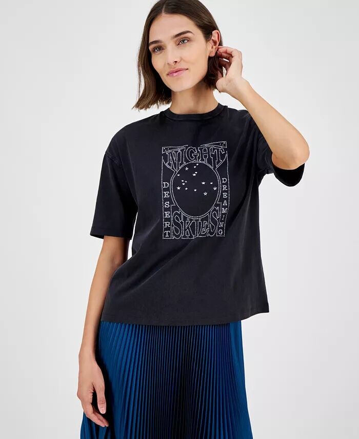 Женская хлопковая футболка с графическим принтом BOSS Orange, черный
Женская хлопковая футболка с графическим принтом BOSS Orange, черный