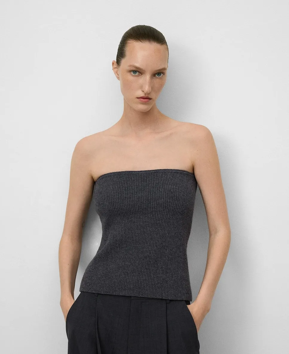 Женский топ на бретельках из мериносовой шерсти Adolfo Dominguez, темно-серый
Женский топ на бретельках из мериносовой шерсти Adolfo Dominguez, темно-серый