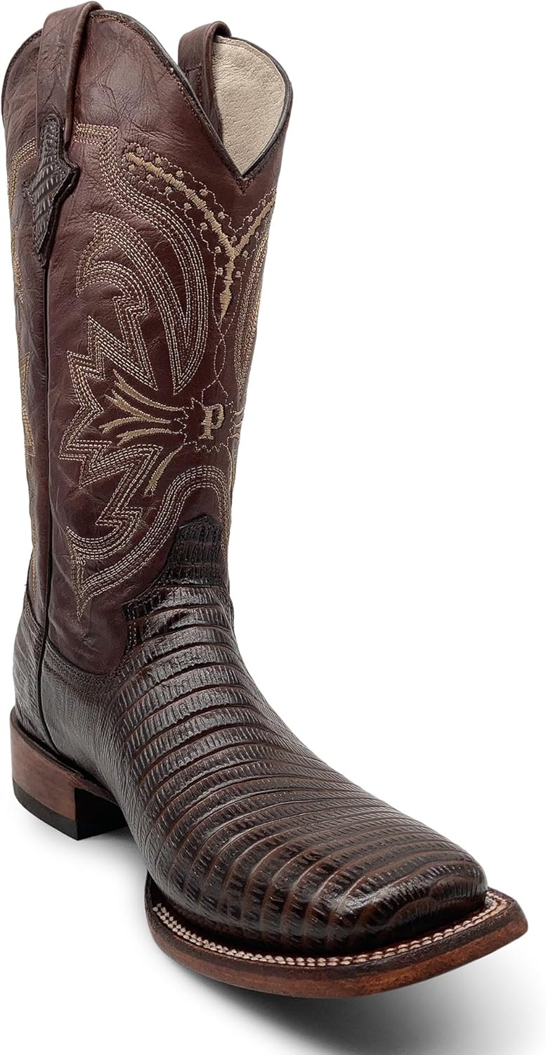 Мужские кожаные ковбойские сапоги в стиле вестерн с тиснением под ящерицу и квадратным носком The Western Shops, коричневый
Мужские кожаные ковбойские сапоги в стиле вестерн с тиснением под ящерицу и квадратным носком The Western Shops, коричневый