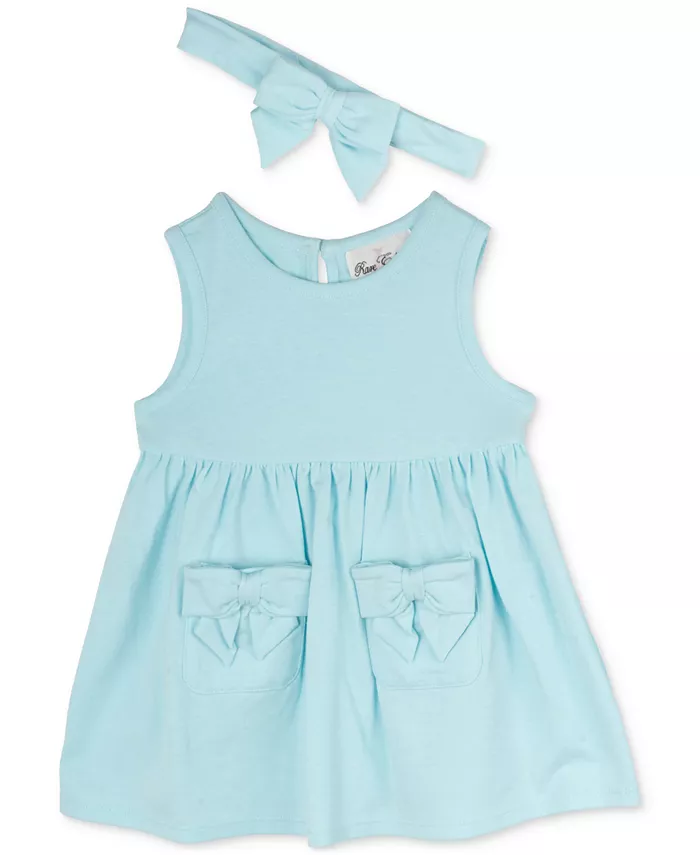 Детское платье-майка с карманами и повязкой для девочек, комплект из 2 предметов Rare Editions, синий
Детское платье-майка с карманами и повязкой для девочек, комплект из 2 предметов Rare Editions, синий