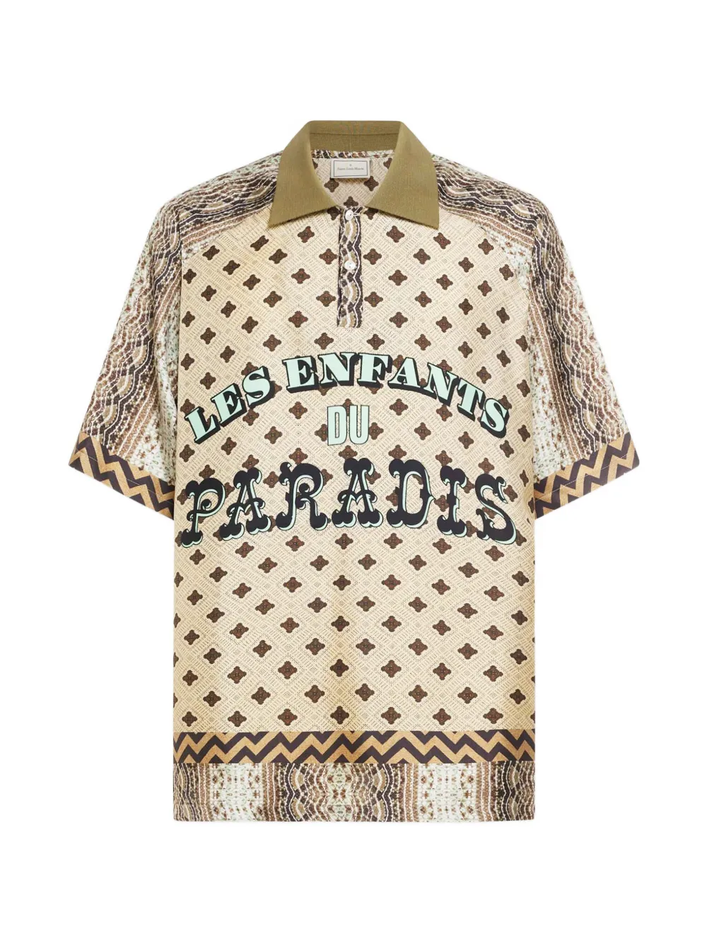 Поло с геометрическим узором Aloe Pierre-Louis Mascia, бежевый
Поло с геометрическим узором Aloe Pierre-Louis Mascia, бежевый