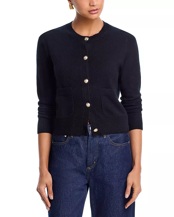 Эксклюзивный кардиган Aqua из 100% кашемира с круглым вырезом. Aqua, черный
Эксклюзивный кардиган Aqua из 100% кашемира с круглым вырезом. Aqua, черный