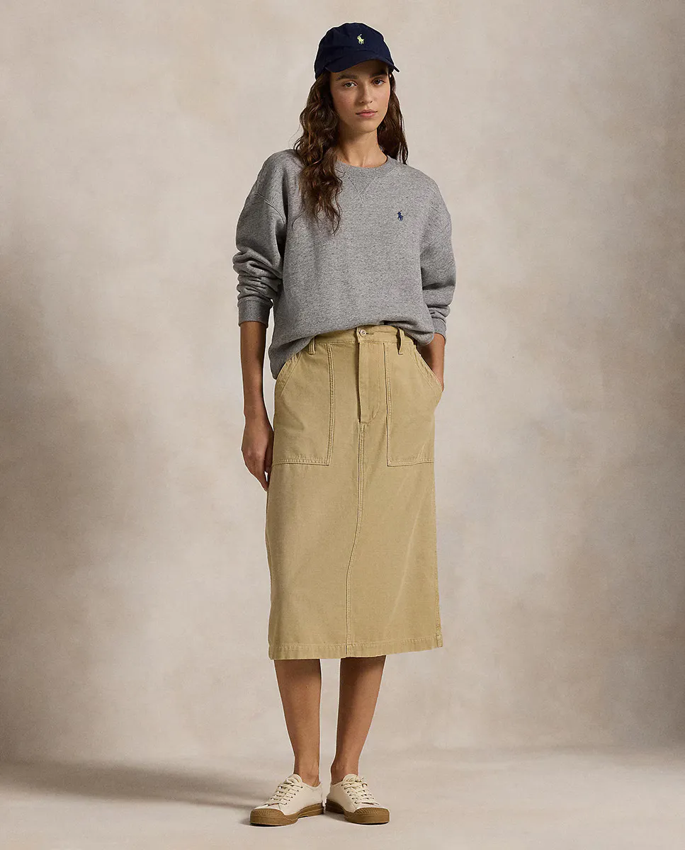 Расклешенная юбка миди из хлопка Polo Ralph Lauren, бежевый
Расклешенная юбка миди из хлопка Polo Ralph Lauren, бежевый