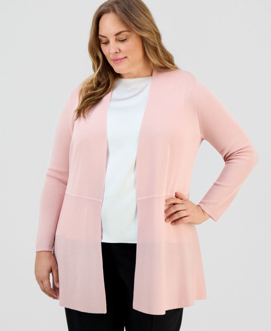 Кардиган Montery большого размера с открытым передом Anne Klein, Pink Blush
Кардиган Montery большого размера с открытым передом Anne Klein, Pink Blush