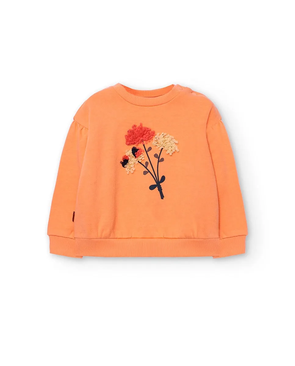 Широкая детская толстовка с рисунком спереди Boboli, оранжевый
Широкая детская толстовка с рисунком спереди Boboli, оранжевый