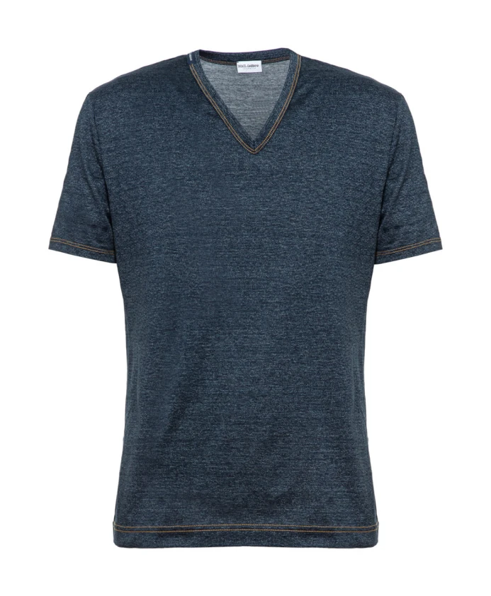 Футболка с глубоким v образным вырезом Dolce & Gabbana, синий
Футболка с глубоким v образным вырезом Dolce & Gabbana, синий