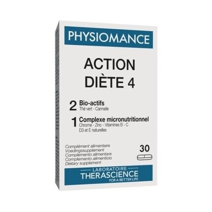LABORATOIRE THERASCIENCE Physiomance Action Diète 30 таблеток – упаковка из 4 шт
LABORATOIRE THERASCIENCE Physiomance Action Diète 30 таблеток – упаковка из 4 шт