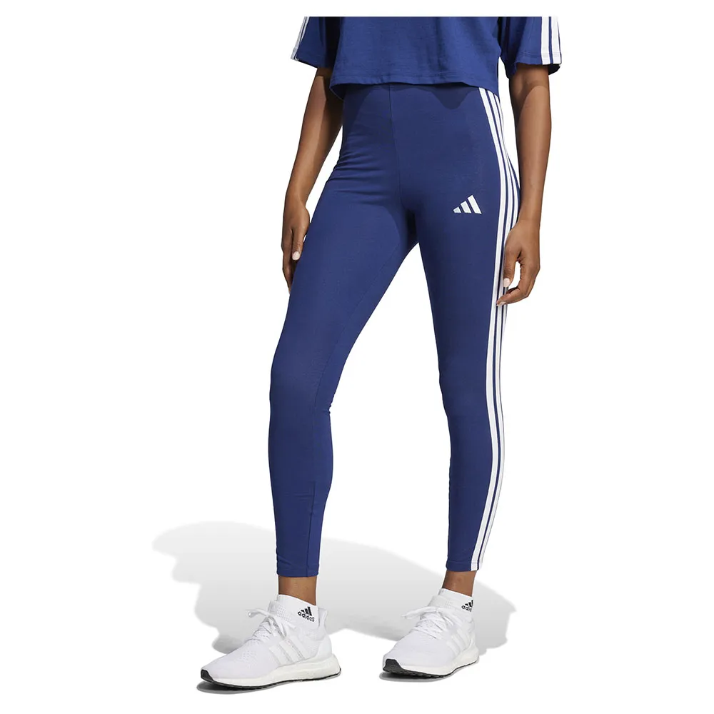 Леггинсы adidas Essentials 3 Stripes Cotton, синий 
Леггинсы adidas Essentials 3 Stripes Cotton, синий