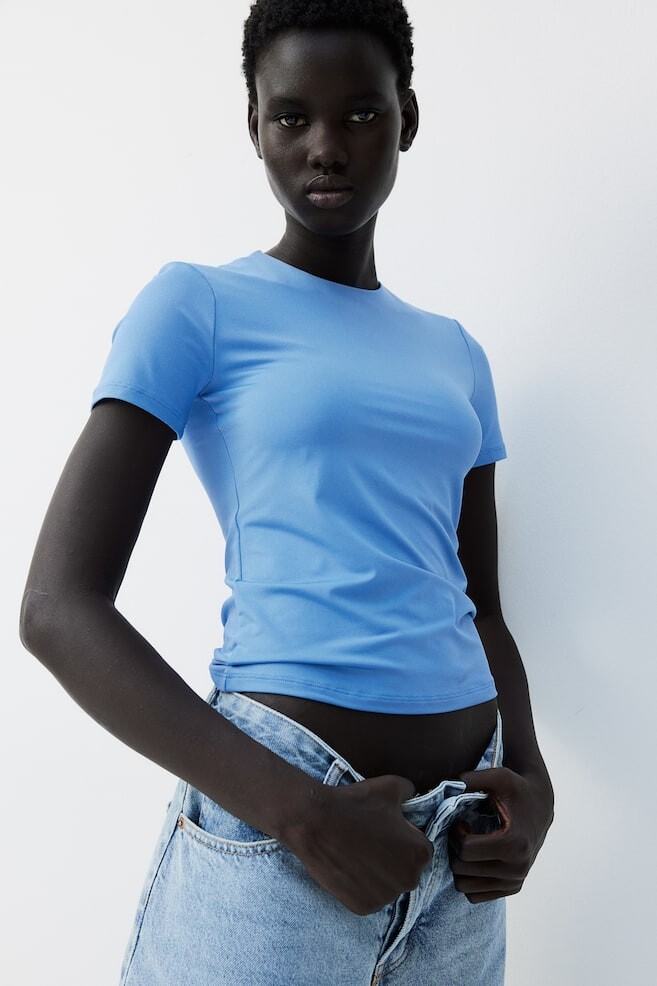 Рубашка облегающая фигуру H&M, синий
Рубашка облегающая фигуру H&M, синий