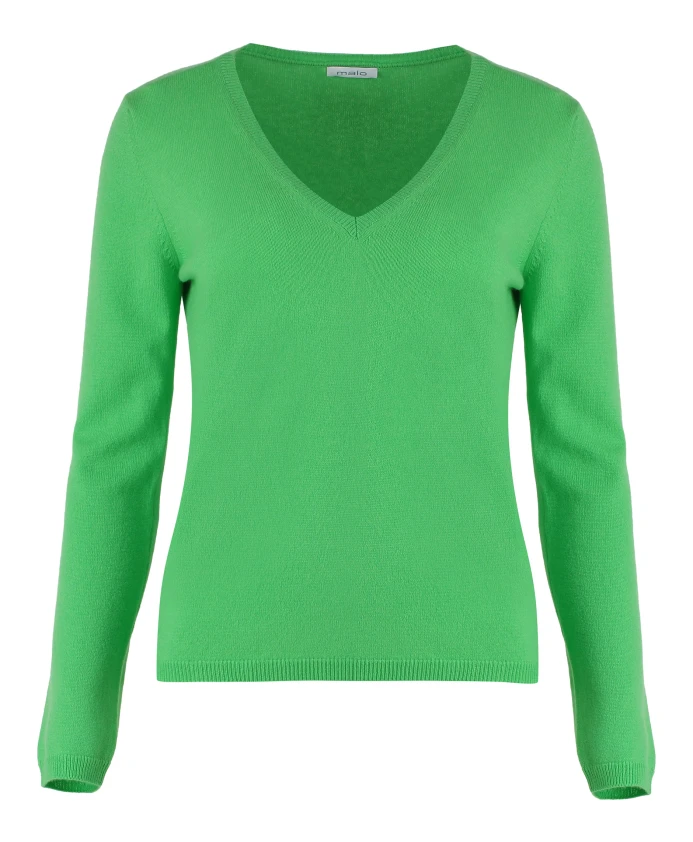 Роскошный кашемировый свитер с ребристой вязкой по краям. Malo, зеленый
Роскошный кашемировый свитер с ребристой вязкой по краям. Malo, зеленый