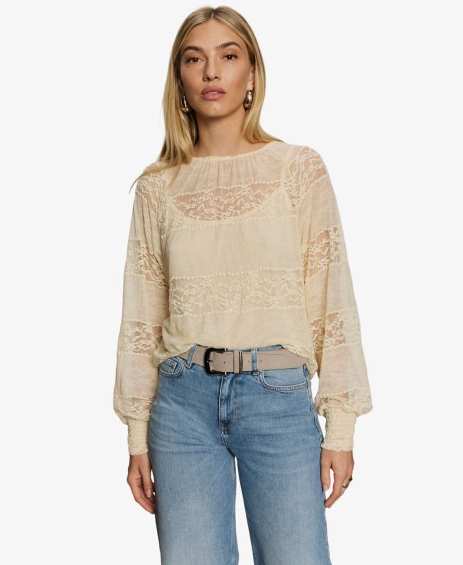 Женская ультраженственная блузка с длинными рукавами реглан Sanctuary, Vintage Ivory
Женская ультраженственная блузка с длинными рукавами реглан Sanctuary, Vintage Ivory