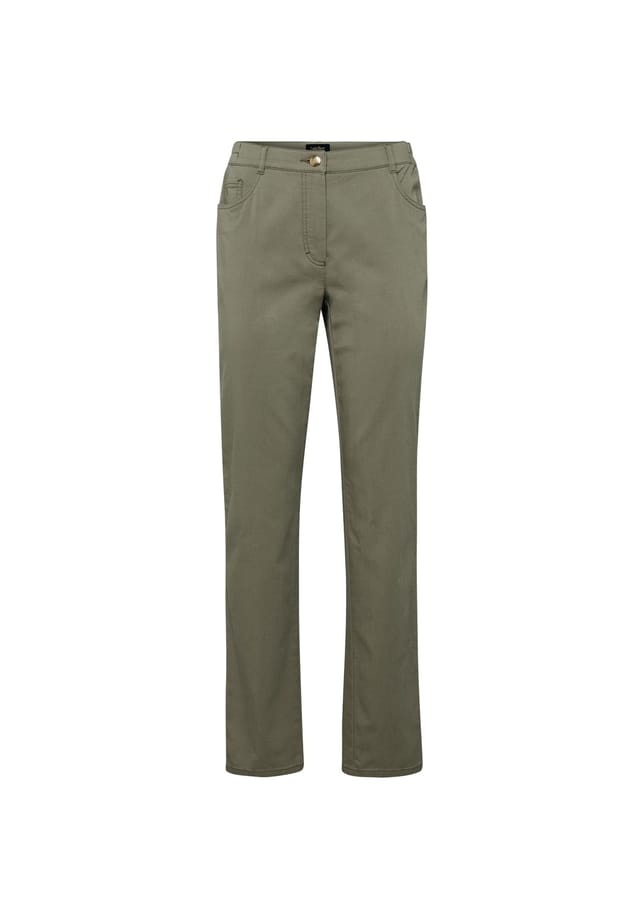 Брюки Carla из мягкого эластичного и удобного материала. Goldner, зеленый
Брюки Carla из мягкого эластичного и удобного материала. Goldner, зеленый