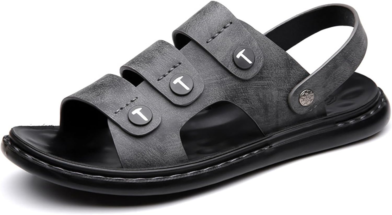 Мужские сандалии с открытым носком - легкие кожаные сандалии, дышащие прогулочные туфли для повседневной носки или путешествий на открытом воздухе Abborora, черный
Мужские сандалии с открытым носком - легкие кожаные сандалии, дышащие прогулочные туфли для повседневной носки или путешествий на открытом воздухе Abborora, черный