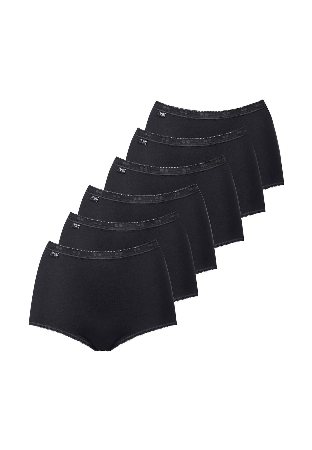 Трусы женские макси, 6 шт. - Basic+, однотонные sloggi, черный
Трусы женские макси, 6 шт. - Basic+, однотонные sloggi, черный