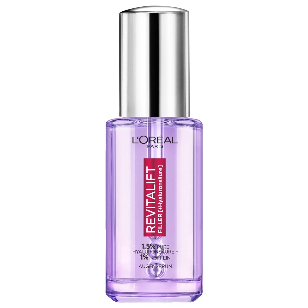 Сыворотка для глаз revitalift filler augenserum mit 1.5% hyaluronsäure + koffein Loreal Paris, объем 20 мл
Сыворотка для глаз revitalift filler augenserum mit 1.5% hyaluronsäure + koffein Loreal Paris, объем 20 мл