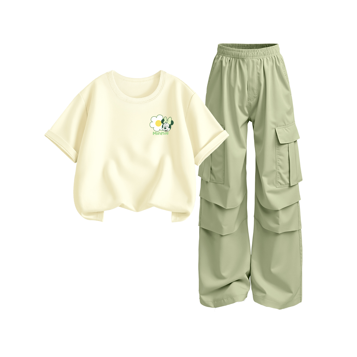 Детская повседневная спортивная одежда Disney, слоновая кость/зеленый
Детская повседневная спортивная одежда Disney, слоновая кость/зеленый