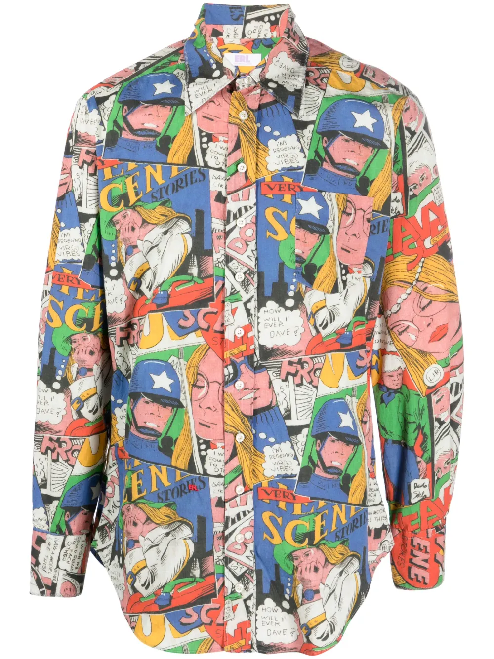 Рубашка с короткими рукавами и принтом ERL, синий
Рубашка с короткими рукавами и принтом ERL, синий