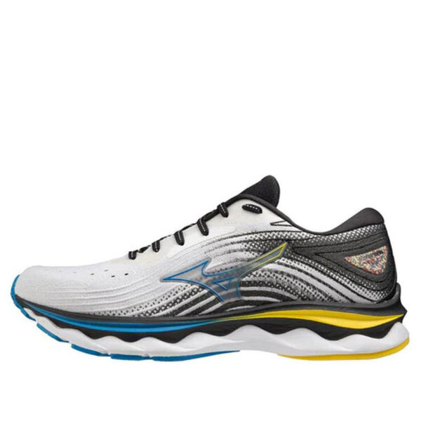 Кроссовки wave sky 6 'white black' Mizuno, белый 
Кроссовки wave sky 6 'white black' Mizuno, белый