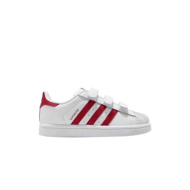 Кроссовки Adidas Superstar CF I 'Scarlet', белый 
Кроссовки Adidas Superstar CF I 'Scarlet', белый