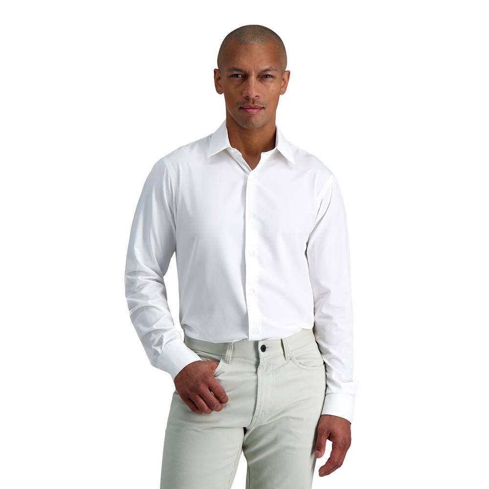 Мужская классическая рубашка приталенного кроя без морщин Haggar Smart Wash, цвет White Solid
Мужская классическая рубашка приталенного кроя без морщин Haggar Smart Wash, цвет White Solid