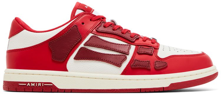 Кроссовки Amiri Skel Top Low 'Red White', красный 
Кроссовки Amiri Skel Top Low 'Red White', красный