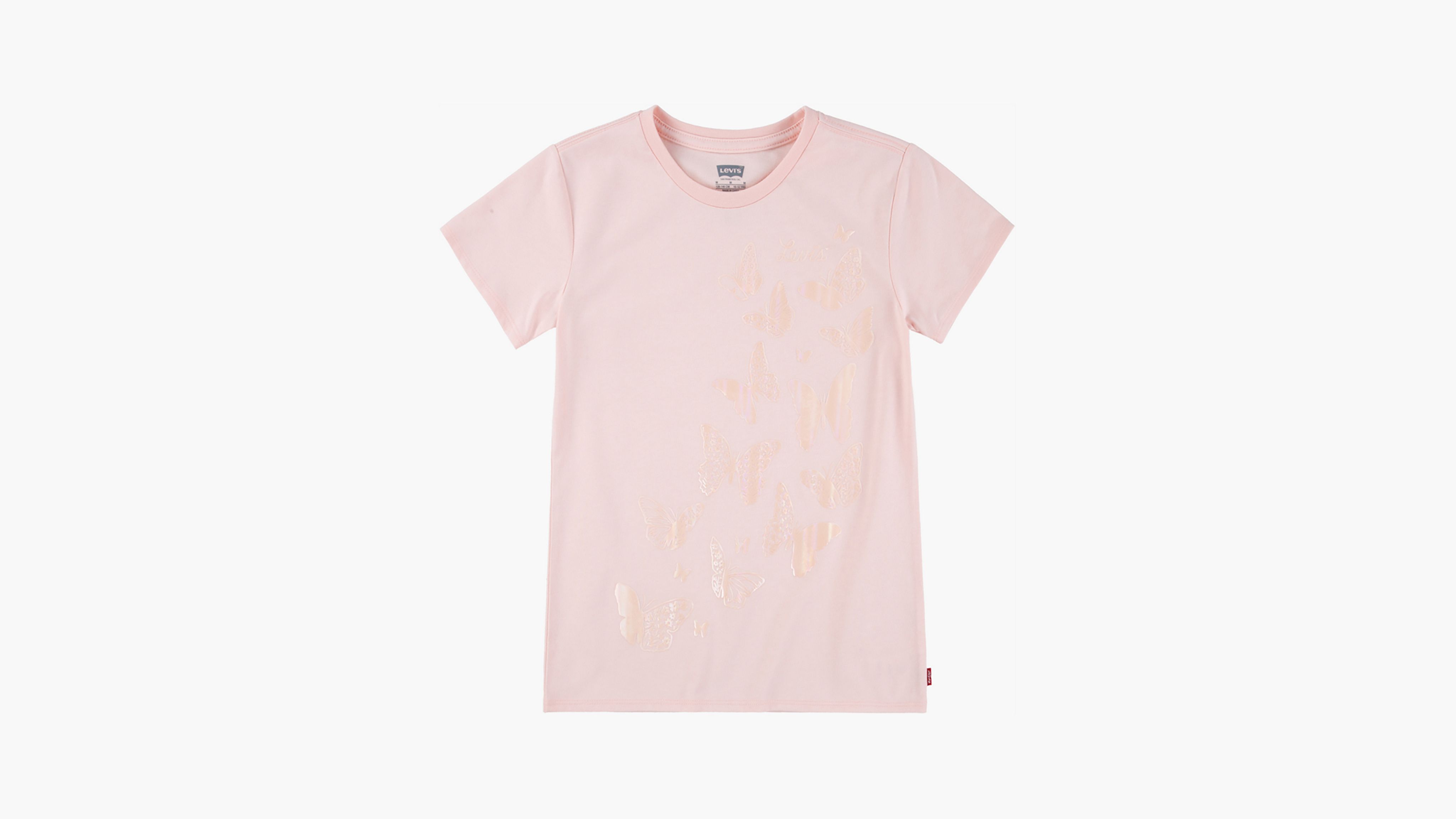 Футболка с рисунком «Жемчужная бабочка» для больших девочек S-XL Levi's, цвет English Rose - Pink
Футболка с рисунком «Жемчужная бабочка» для больших девочек S-XL Levi's, цвет English Rose - Pink