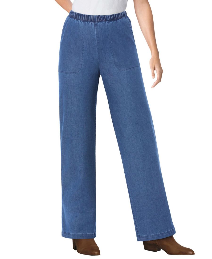 Женские джинсы Within Fineline Stretch Denim Wide-Leg Pull-On Woman Within, Medium stonewash
Женские джинсы Within Fineline Stretch Denim Wide-Leg Pull-On Woman Within, Medium stonewash