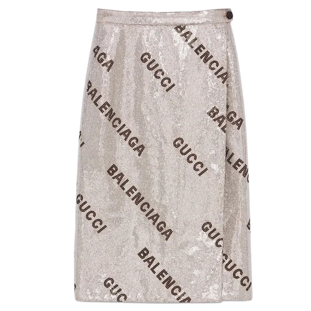 GUCCI Balenciaga FW23 Повседневная длинная юбка для женщин Silver
GUCCI Balenciaga FW23 Повседневная длинная юбка для женщин Silver