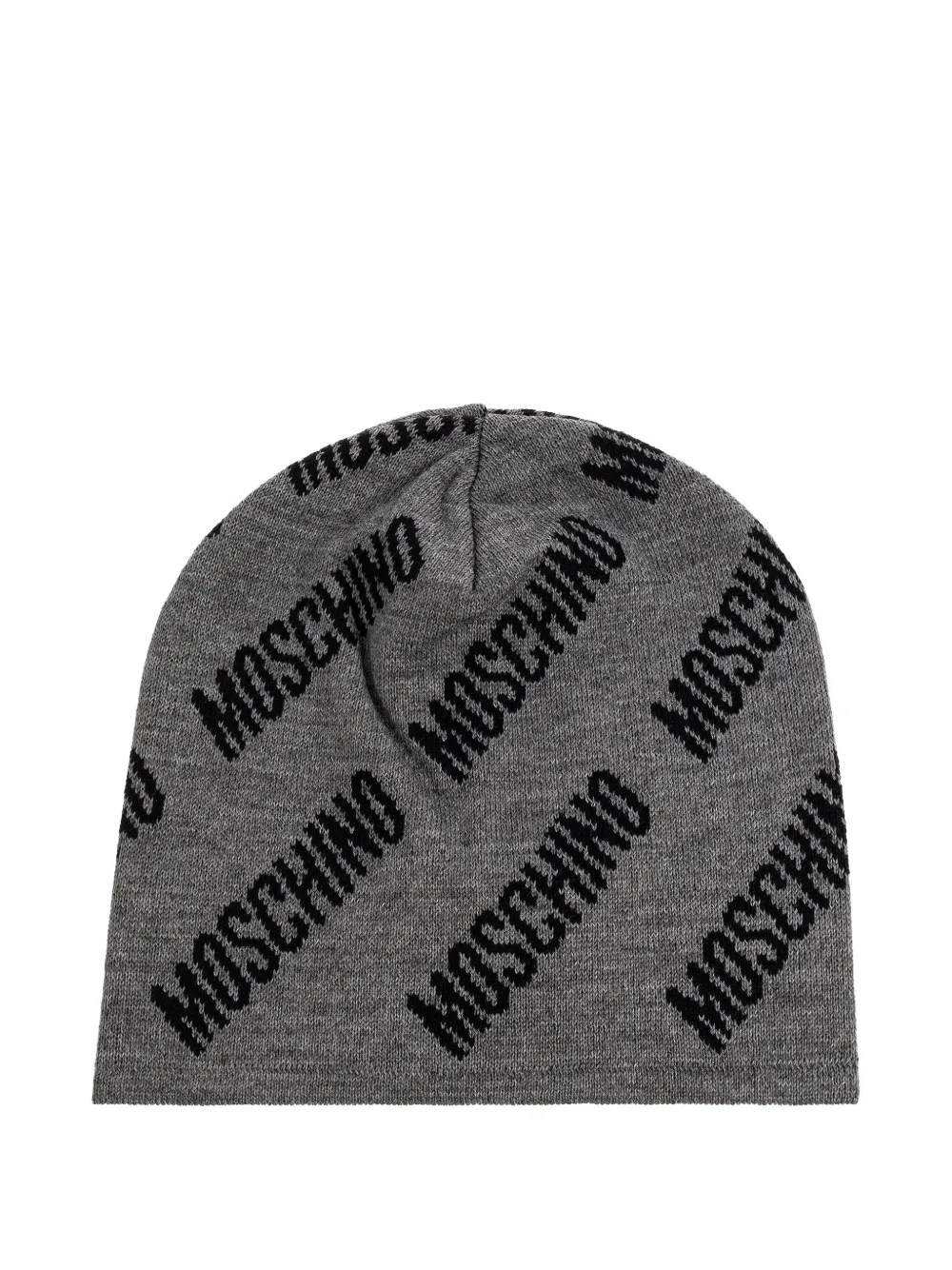 Шапка с логотипом Moschino, серый 
Шапка с логотипом Moschino, серый