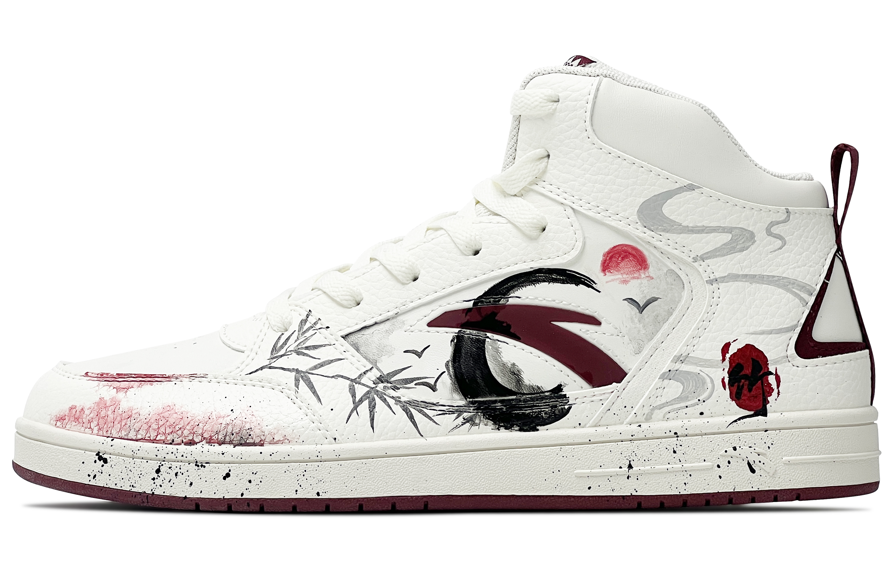 ANTA Нескользящие и износостойкие легкие кроссовки для скейтбординга средней высоты, мужские, белые, красные
ANTA Нескользящие и износостойкие легкие кроссовки для скейтбординга средней высоты, мужские, белые, красные