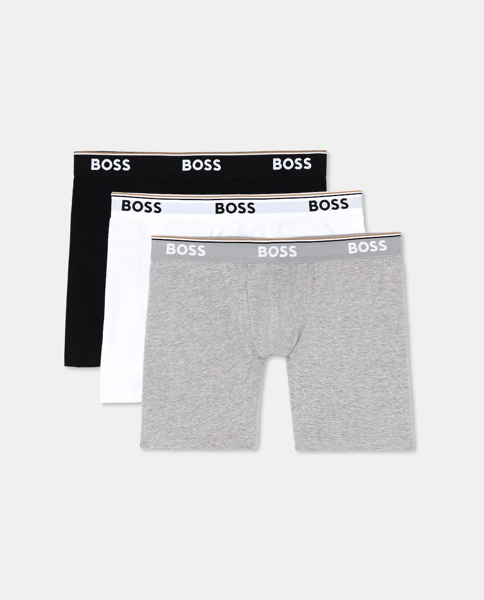 Комплект из трех мужских боксеров из хлопка Boss, черный
Комплект из трех мужских боксеров из хлопка Boss, черный