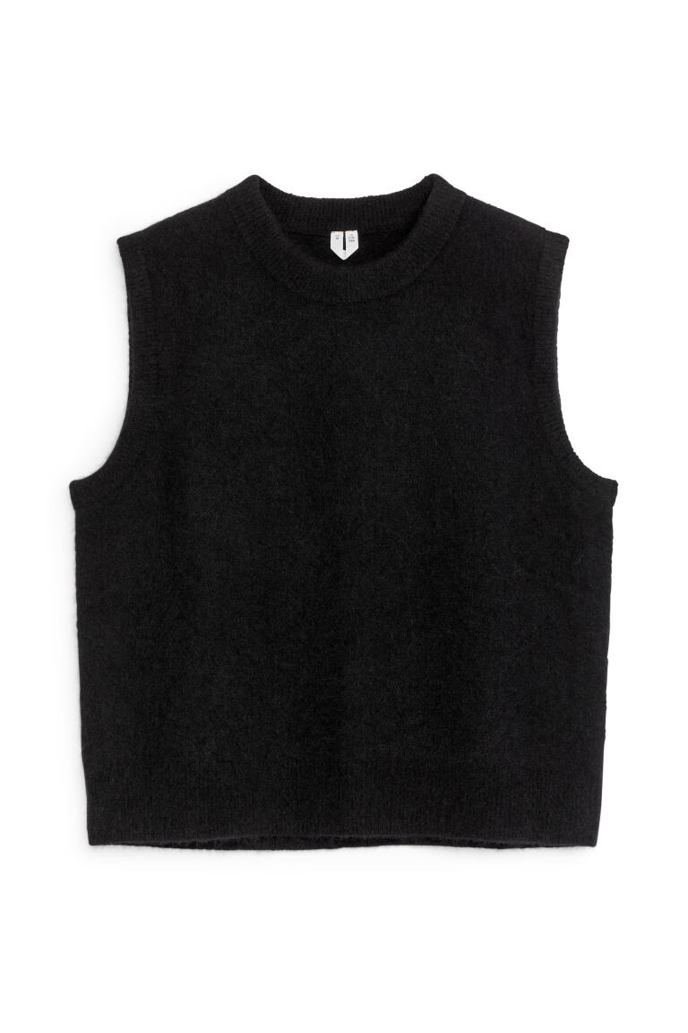 Жилет-Свитер из альпаки и шерсти Arket, черный
Жилет-Свитер из альпаки и шерсти Arket, черный