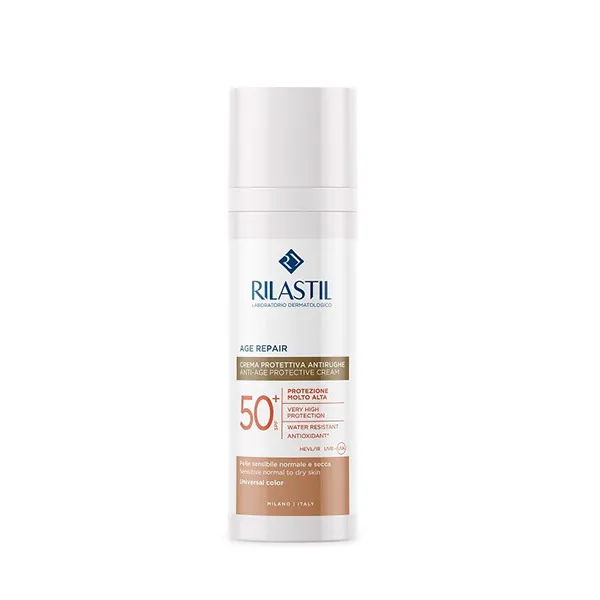 Цветной антивозрастной защитный крем Age Repair Color Spf50+ Rilastil Rilastil, 50 ml
Цветной антивозрастной защитный крем Age Repair Color Spf50+ Rilastil Rilastil, 50 ml
