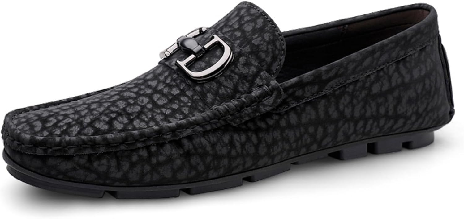Мужские лоферы с фактурой под крокодила из натуральной кожи, без шнурков, с металлической пряжкой, низким каблуком и круглым носком, удобные мокасины для бизнес-кэжуал, офиса, поездок на работу, вождения и досуга Psieicwm, черный
Мужские лоферы с фактурой под крокодила из натуральной кожи, без шнурков, с металлической пряжкой, низким каблуком и круглым носком, удобные мокасины для бизнес-кэжуал, офиса, поездок на работу, вождения и досуга Psieicwm, черный