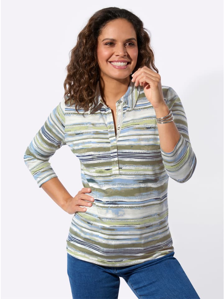 Рубашка-поло в грязно-голубую полоску WITT WEIDEN
Рубашка-поло в грязно-голубую полоску WITT WEIDEN