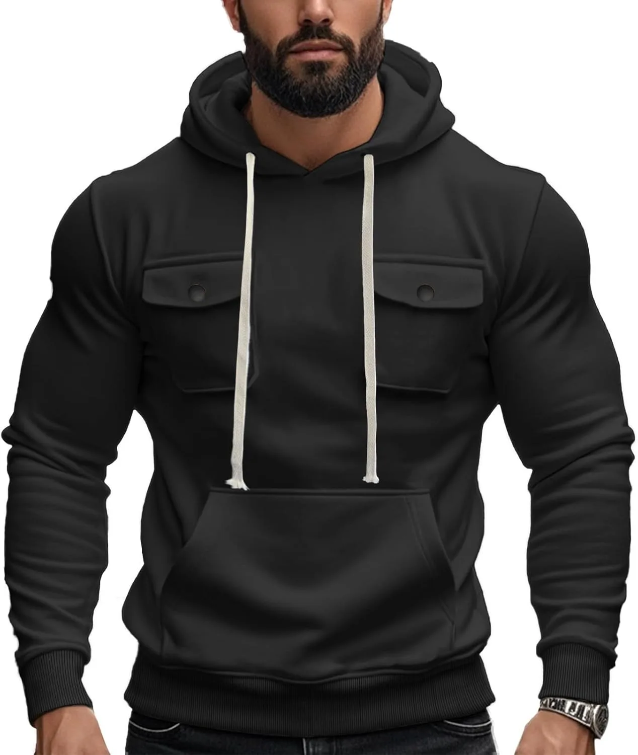 Мужская модная толстовка Casual с длинным рукавом и карманами
Мужская модная толстовка Casual с длинным рукавом и карманами