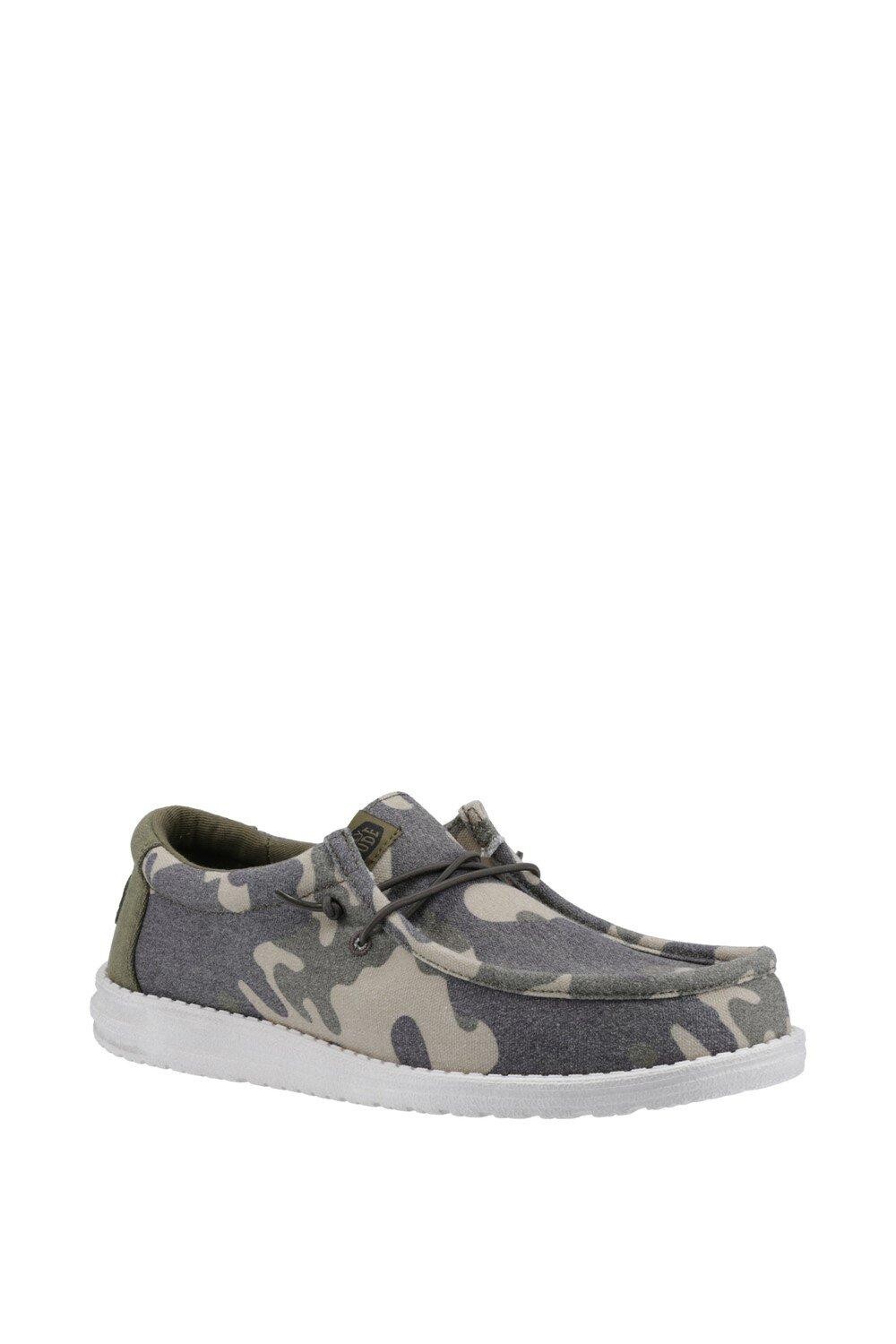 Классические слипоны Wally Washed Camo HEYDUDE, зеленый 
Классические слипоны Wally Washed Camo HEYDUDE, зеленый
