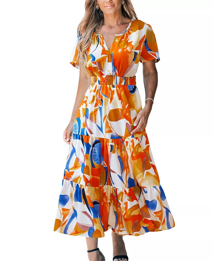 Женское пляжное платье макси In No Order Abstract Cupshe, белый
Женское пляжное платье макси In No Order Abstract Cupshe, белый