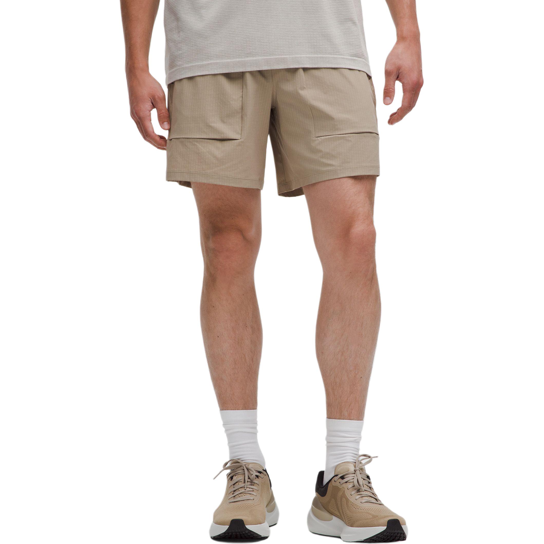 Шорты спортивные pace breaker ss25 мужские 7' Lululemon, коричневый/белый
Шорты спортивные pace breaker ss25 мужские 7' Lululemon, коричневый/белый