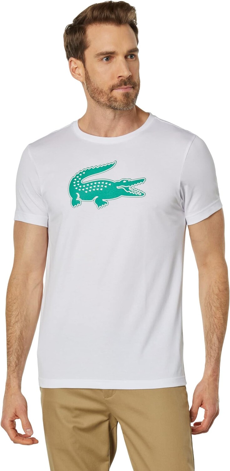 Футболка Lacoste Short Sleeve Solid Color Crocodile Logo Tee, цвет White/Greenfinch
Футболка Lacoste Short Sleeve Solid Color Crocodile Logo Tee, цвет White/Greenfinch