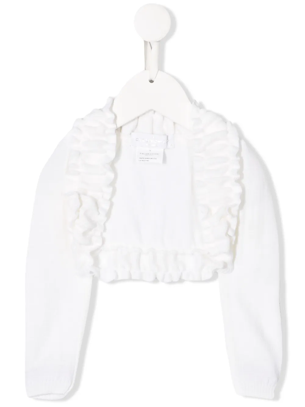 Кардиган со сборками Colorichiari, белый
Кардиган со сборками Colorichiari, белый