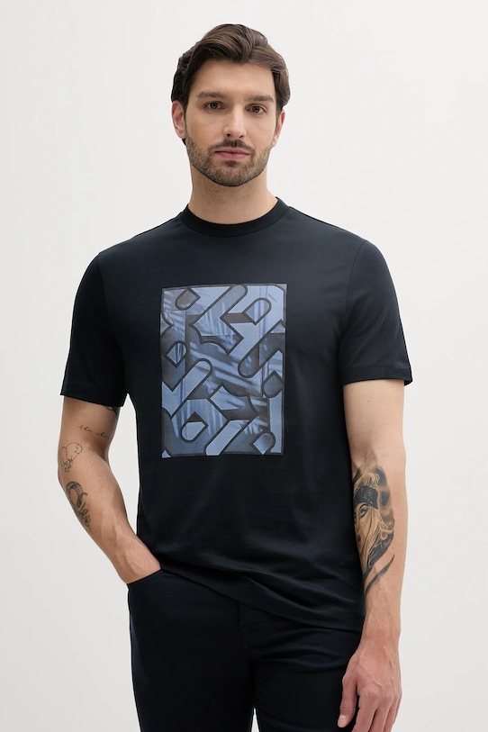 Хлопковая футболка Boss, темно-синий
Хлопковая футболка Boss, темно-синий