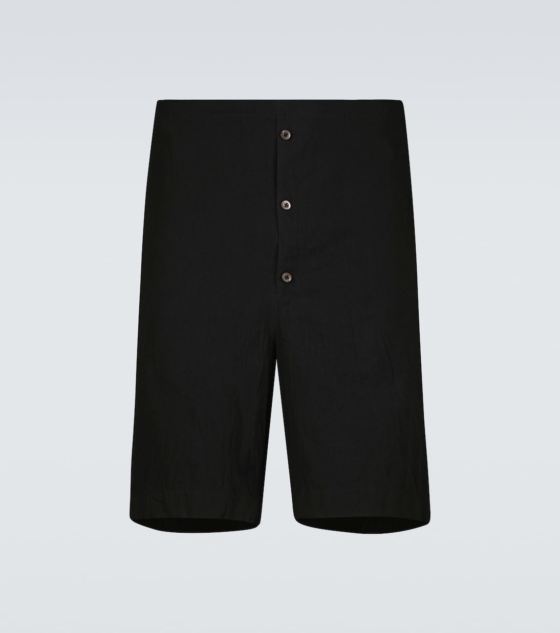 Хлопковые шорты Prada, черный 
Хлопковые шорты Prada, черный
