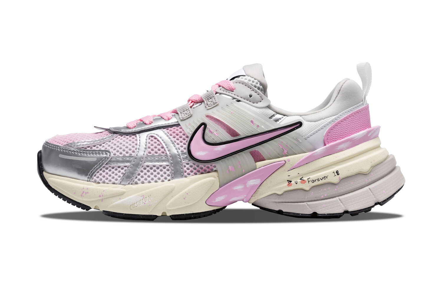 Кроссовки для бега V2K Run женские с низким верхом серебристо-розовые Nike
Кроссовки для бега V2K Run женские с низким верхом серебристо-розовые Nike