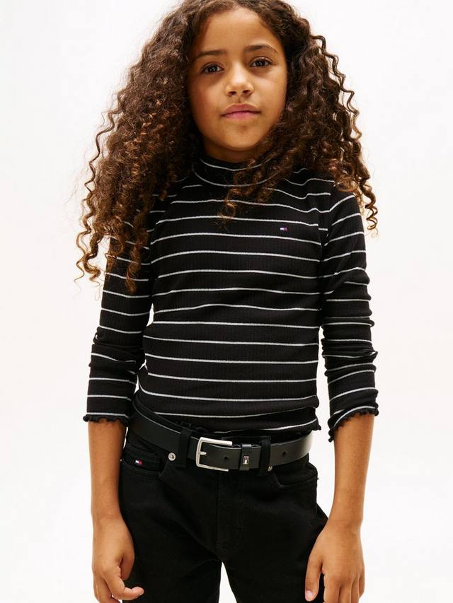 Детская футболка с длинным рукавом из хлопка в полоску Tommy Hilfiger, Black
Детская футболка с длинным рукавом из хлопка в полоску Tommy Hilfiger, Black