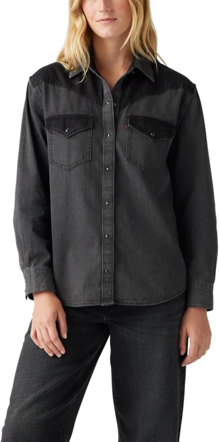 Женская рубашка Levi's Sawyer Western, Practically Pieced Dark
Женская рубашка Levi's Sawyer Western, Practically Pieced Dark