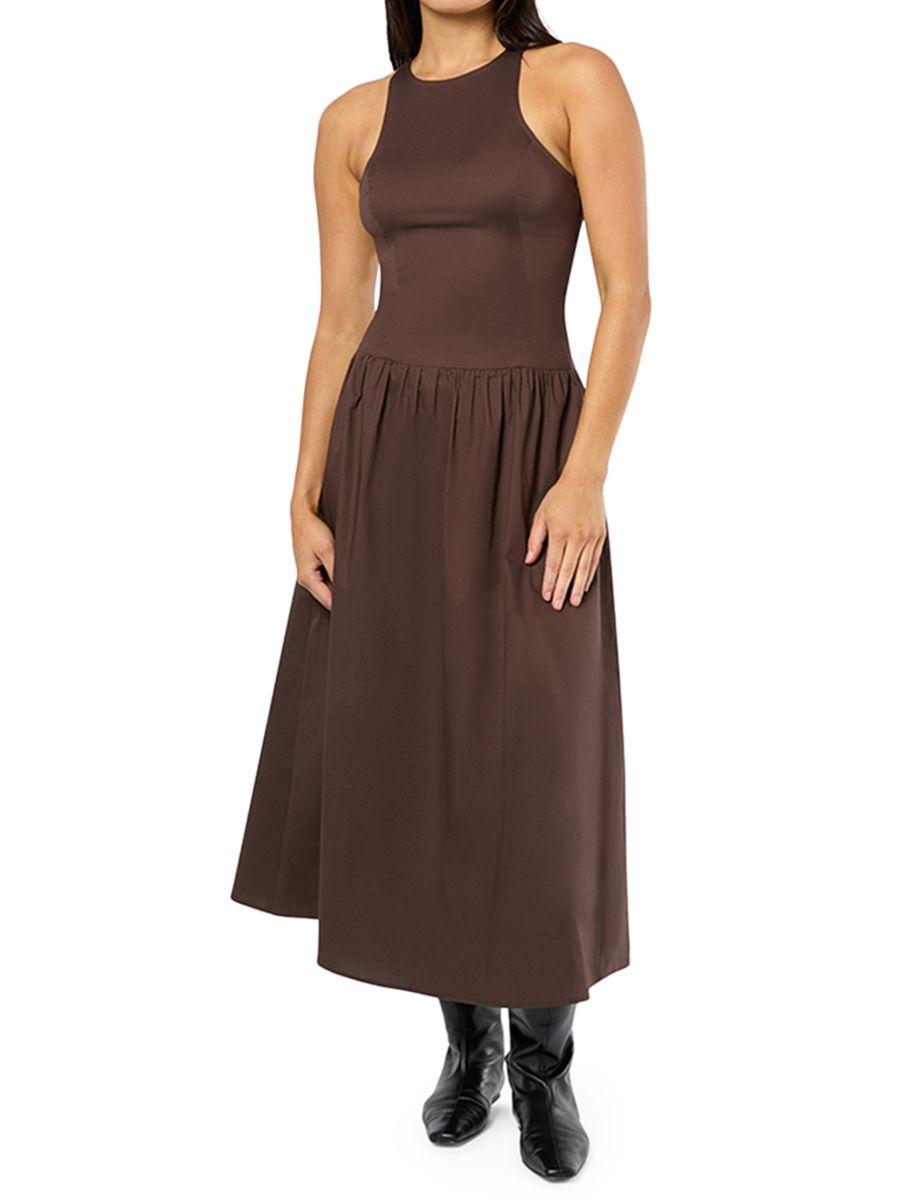 Платье миди с заниженной талией WeWoreWhat, коричневый
Платье миди с заниженной талией WeWoreWhat, коричневый