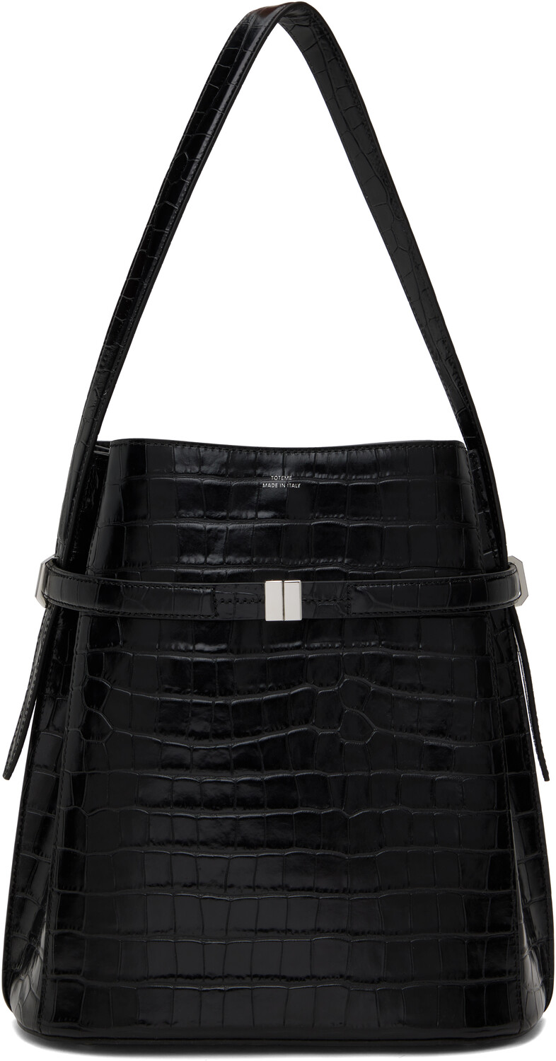 Сумка-ведро из кожи с тиснением под крокодила и поясом TOTEME
Сумка-ведро из кожи с тиснением под крокодила и поясом TOTEME