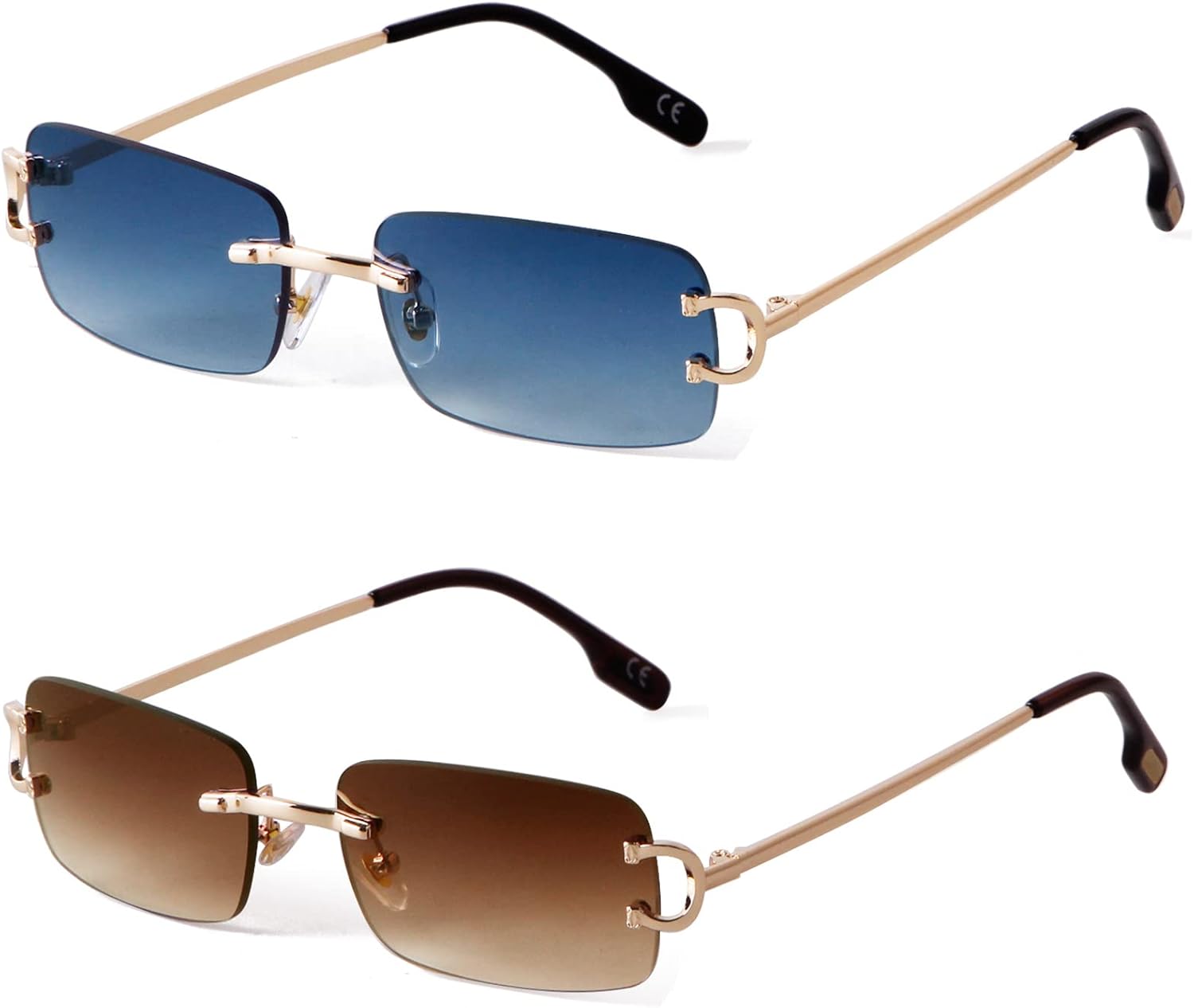 Солнцезащитные очки JUDOO в стиле ретро, без оправы, прямоугольной формы, для мужчин и женщин, модные очки без оправы с тонированными линзами, Gradient Blue+gradient Brown
Солнцезащитные очки JUDOO в стиле ретро, без оправы, прямоугольной формы, для мужчин и женщин, модные очки без оправы с тонированными линзами, Gradient Blue+gradient Brown