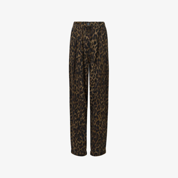 Брюки Becca Allsaints из денима с леопардовым принтом, коричневый
Брюки Becca Allsaints из денима с леопардовым принтом, коричневый